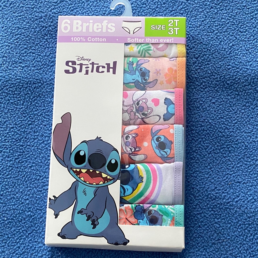 Disney Stitch Colorful Toddler Briefs Set
